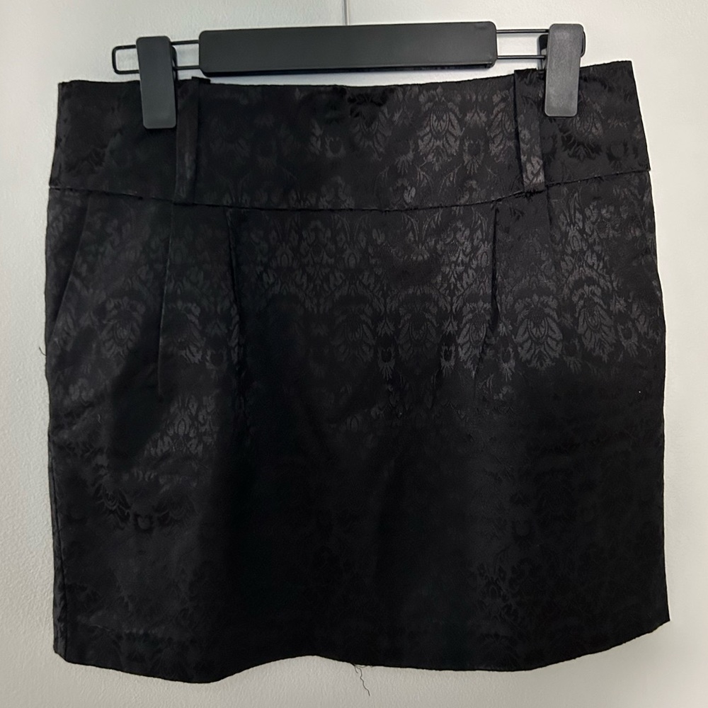 Black Victorian Pattern Skirt